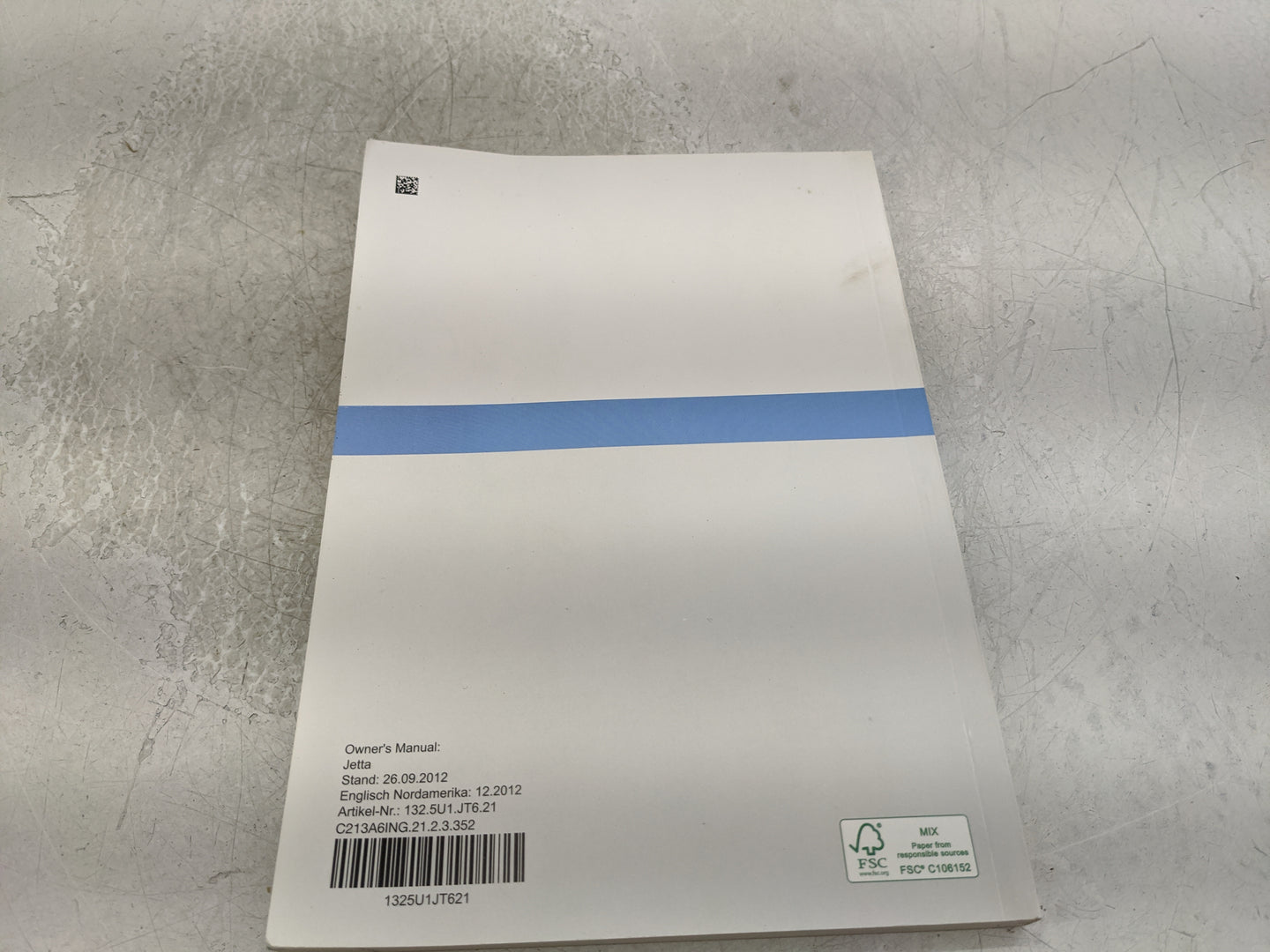 2013 Volkswagen Jetta Owners Manual Book Guide P/N:1325U1JT621 OEM Used Auto Parts - Oemusedautoparts1.com