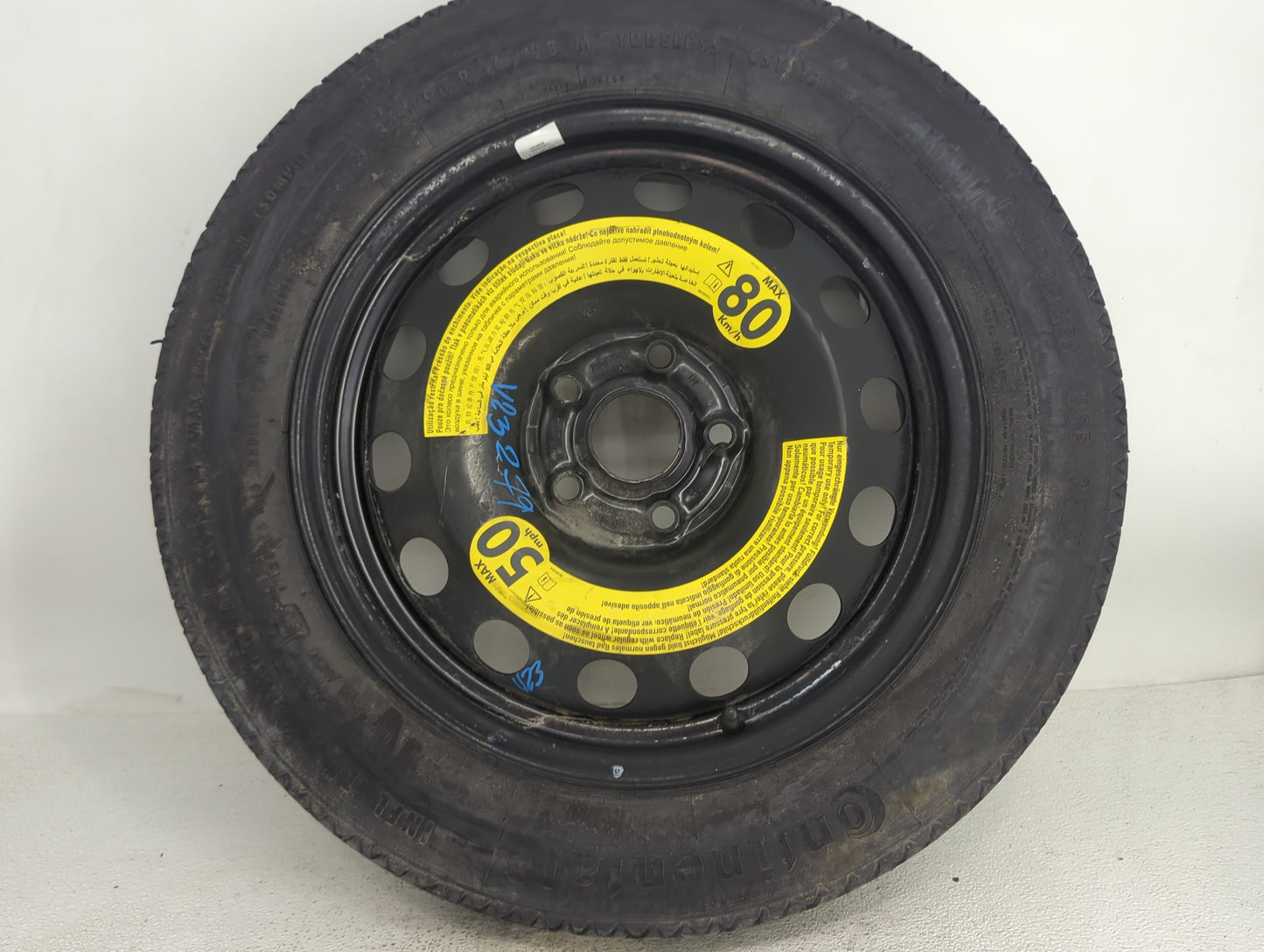 2012-2018 Volkswagen Jetta Spare Donut Tire Wheel Rim Oem 1462338 - Oemusedautoparts1.com