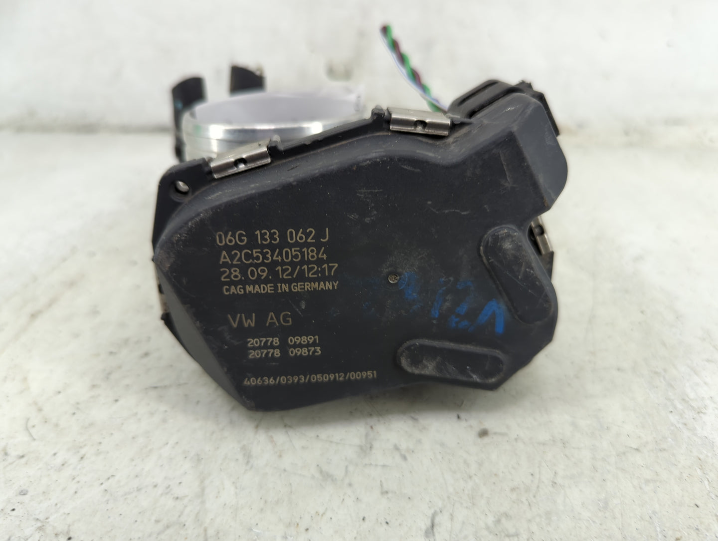 2011-2016 Volkswagen Jetta Throttle Body P/N:06G133062J A2C53405184 Fits Fits 2011 2012 2013 2014 2015 2016 OEM Used Auto Pa