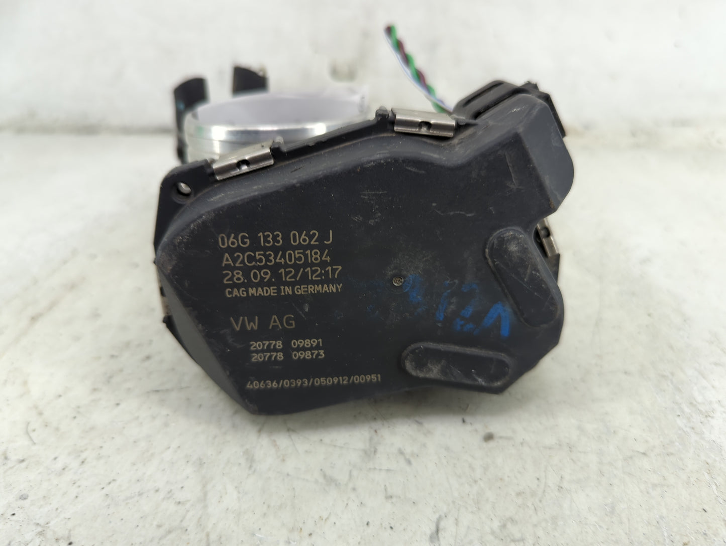 2011-2016 Volkswagen Jetta Throttle Body P/N:06G133062J A2C53405184 Fits Fits 2011 2012 2013 2014 2015 2016 OEM Used Auto Pa