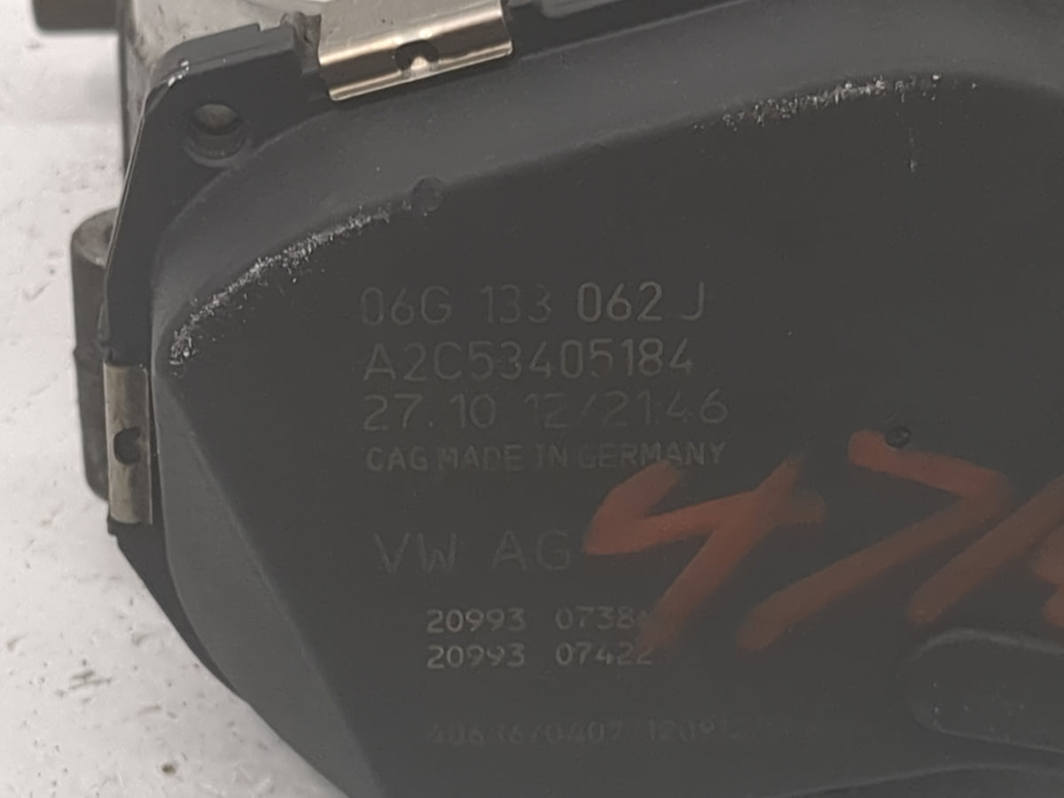 2011-2016 Volkswagen Jetta Throttle Body P/N:06G 133 062 J A2C53405184 Fits Fits 2011 2012 2013 2014 2015 2016 OEM Used Auto