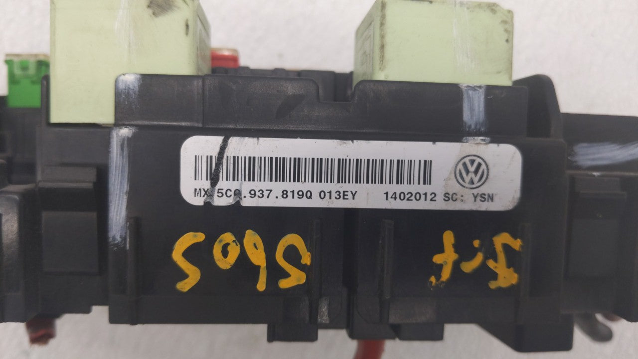 2010-2014 Volkswagen Jetta Fusebox Fuse Box Panel Relay Module P/N:5C0.937.819L 5C0937132A Fits OEM Used Auto Parts - Oemuse