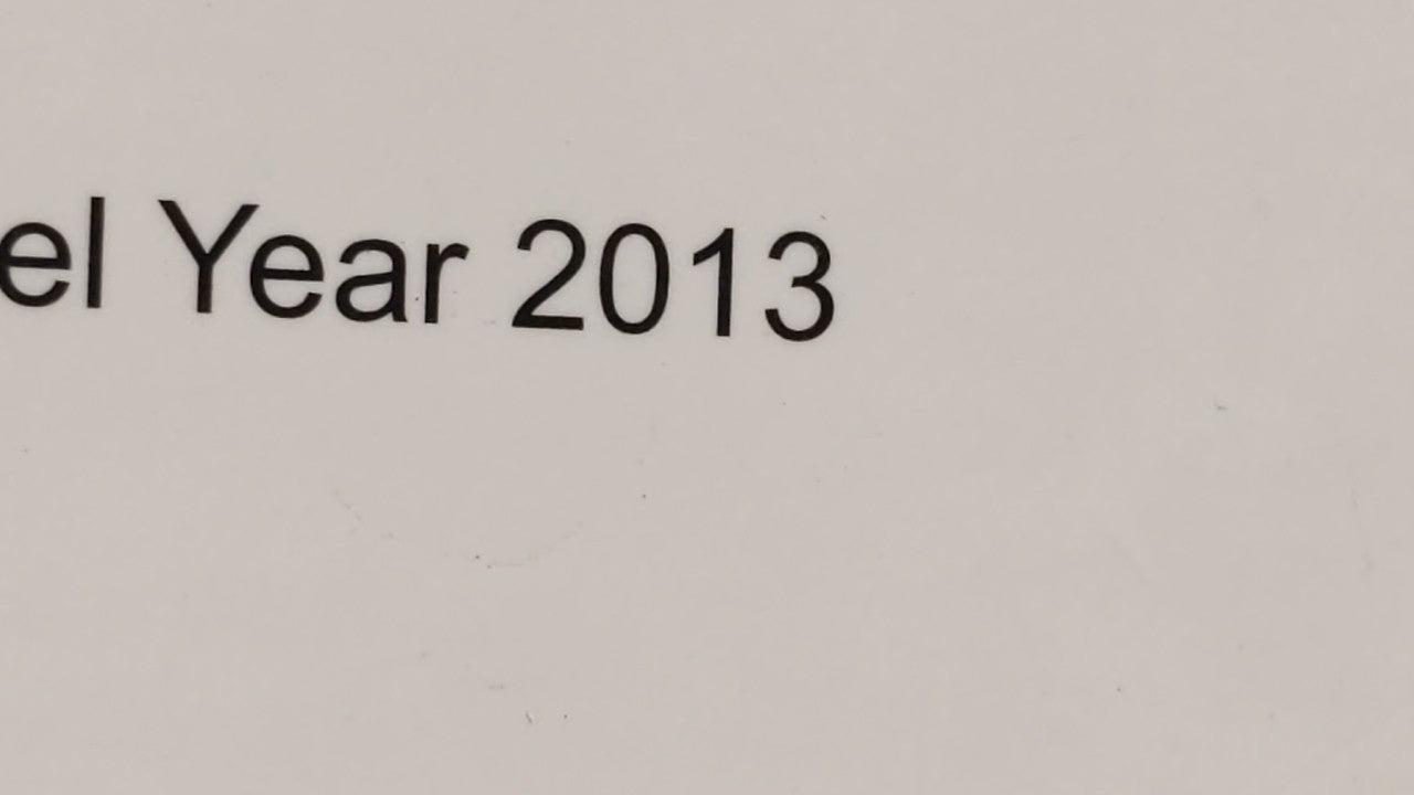 2013 Volkswagen Jetta Owners Manual Book Guide OEM Used Auto Parts - Oemusedautoparts1.com