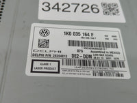 2011-2014 Volkswagen Jetta Radio AM FM Cd Player Receiver Replacement P/N:1K0 035 164 1K0 035 164 F Fits OEM Used Auto Parts