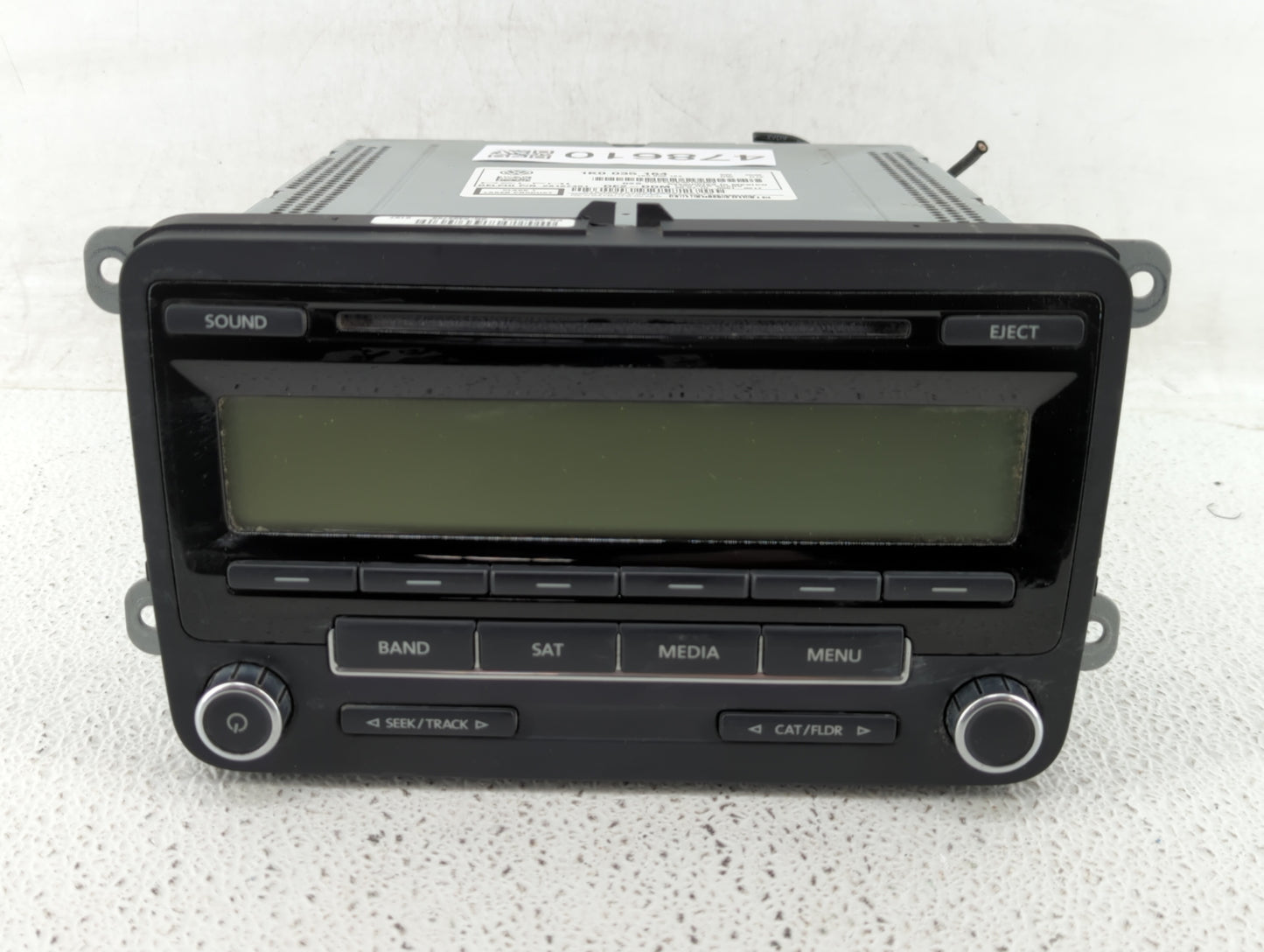 2011-2014 Volkswagen Jetta Radio AM FM Cd Player Receiver Replacement P/N:1K0 035 180 AF 1K0 035 164 Fits OEM Used Auto Part