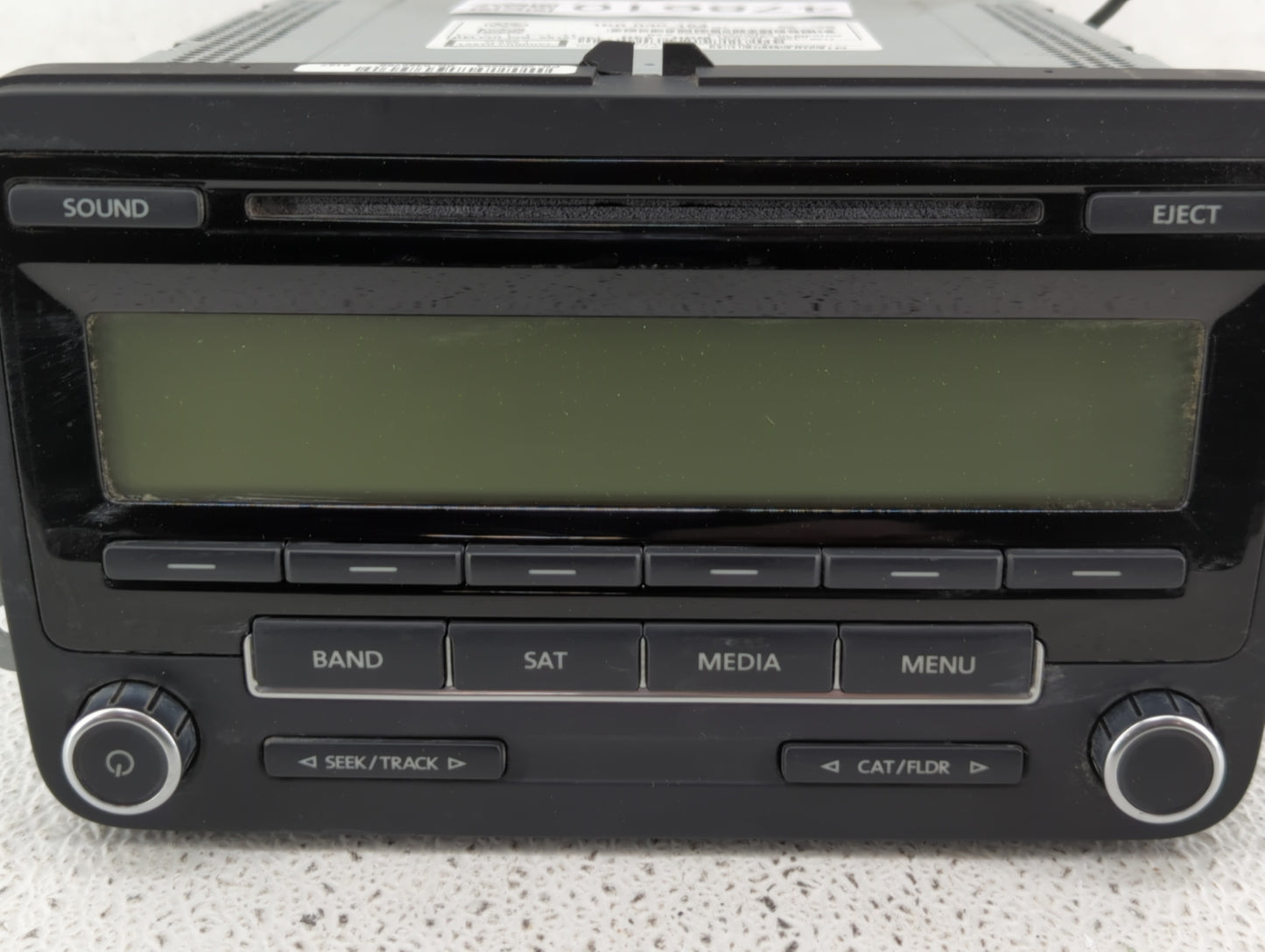 2011-2014 Volkswagen Jetta Radio AM FM Cd Player Receiver Replacement P/N:1K0 035 180 AF 1K0 035 164 Fits OEM Used Auto Part