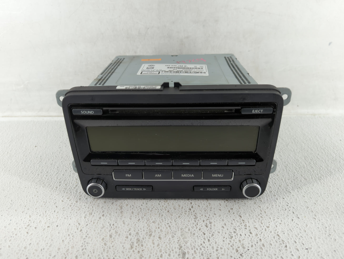 2011-2014 Volkswagen Jetta Radio AM FM Cd Player Receiver Replacement P/N:1K0 035 164 D Fits Fits 2011 2012 2013 2014 2015 2