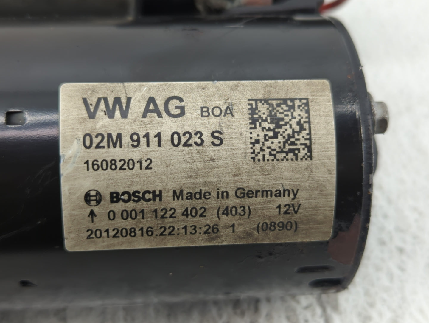 2005-2014 Volkswagen Jetta Car Starter Motor Solenoid OEM P/N:02M 911 023 S Fits OEM Used Auto Parts - Oemusedautoparts1.com