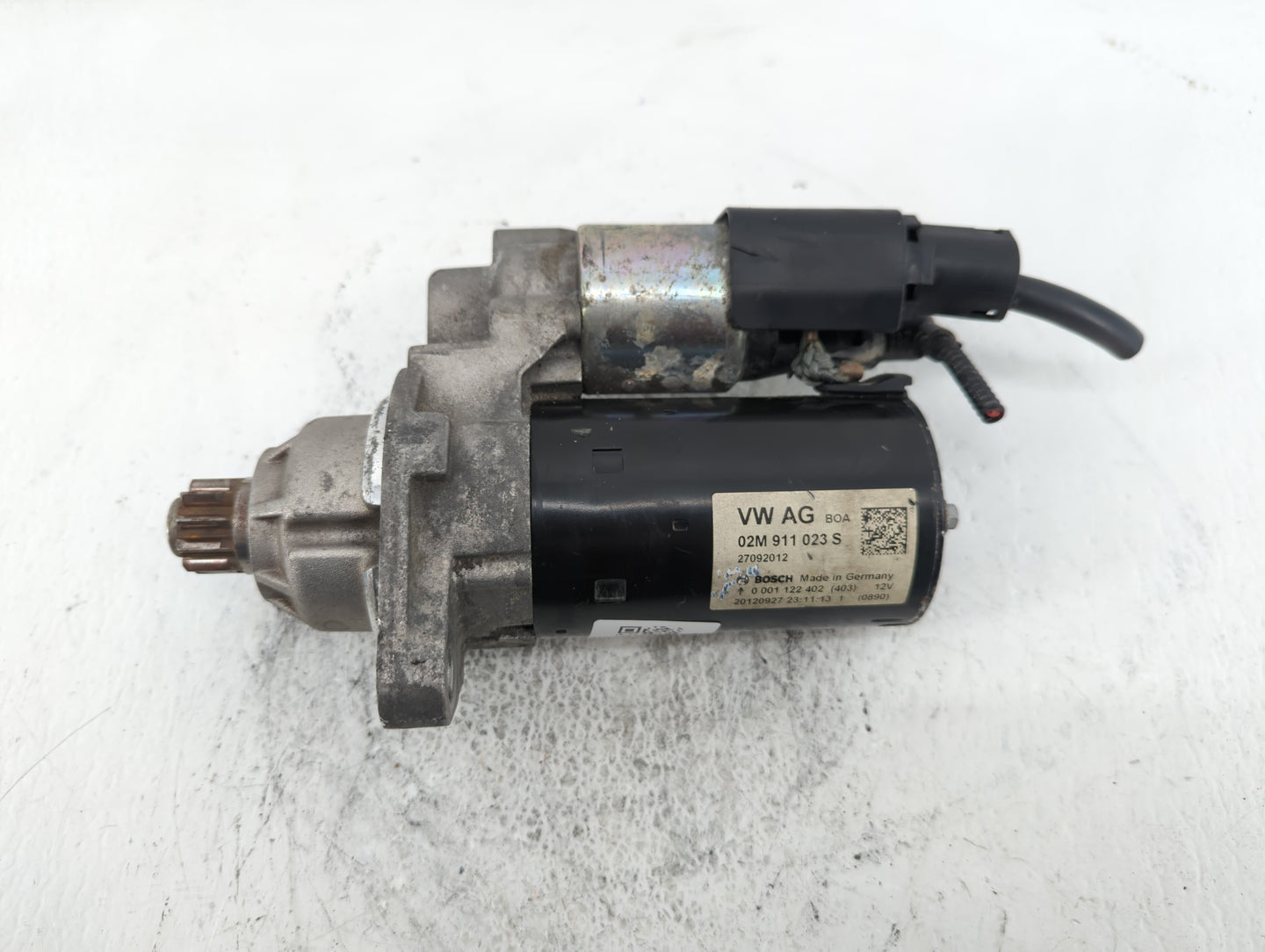 2005-2014 Volkswagen Jetta Car Starter Motor Solenoid OEM P/N:02M 911 023 S Fits OEM Used Auto Parts - Oemusedautoparts1.com