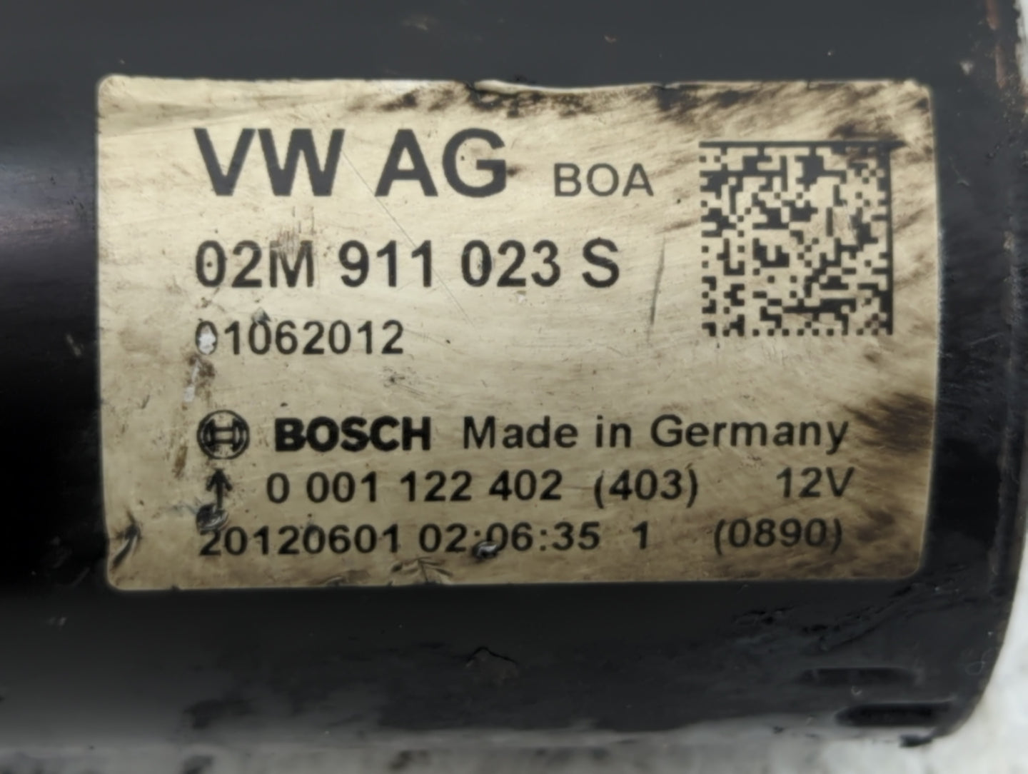 2005-2014 Volkswagen Jetta Car Starter Motor Solenoid OEM P/N:02M 911 023 S Fits OEM Used Auto Parts - Oemusedautoparts1.com