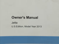 2013 Volkswagen Jetta Owners Manual Book Guide P/N:1325U1JT621 OEM Used Auto Parts - Oemusedautoparts1.com
