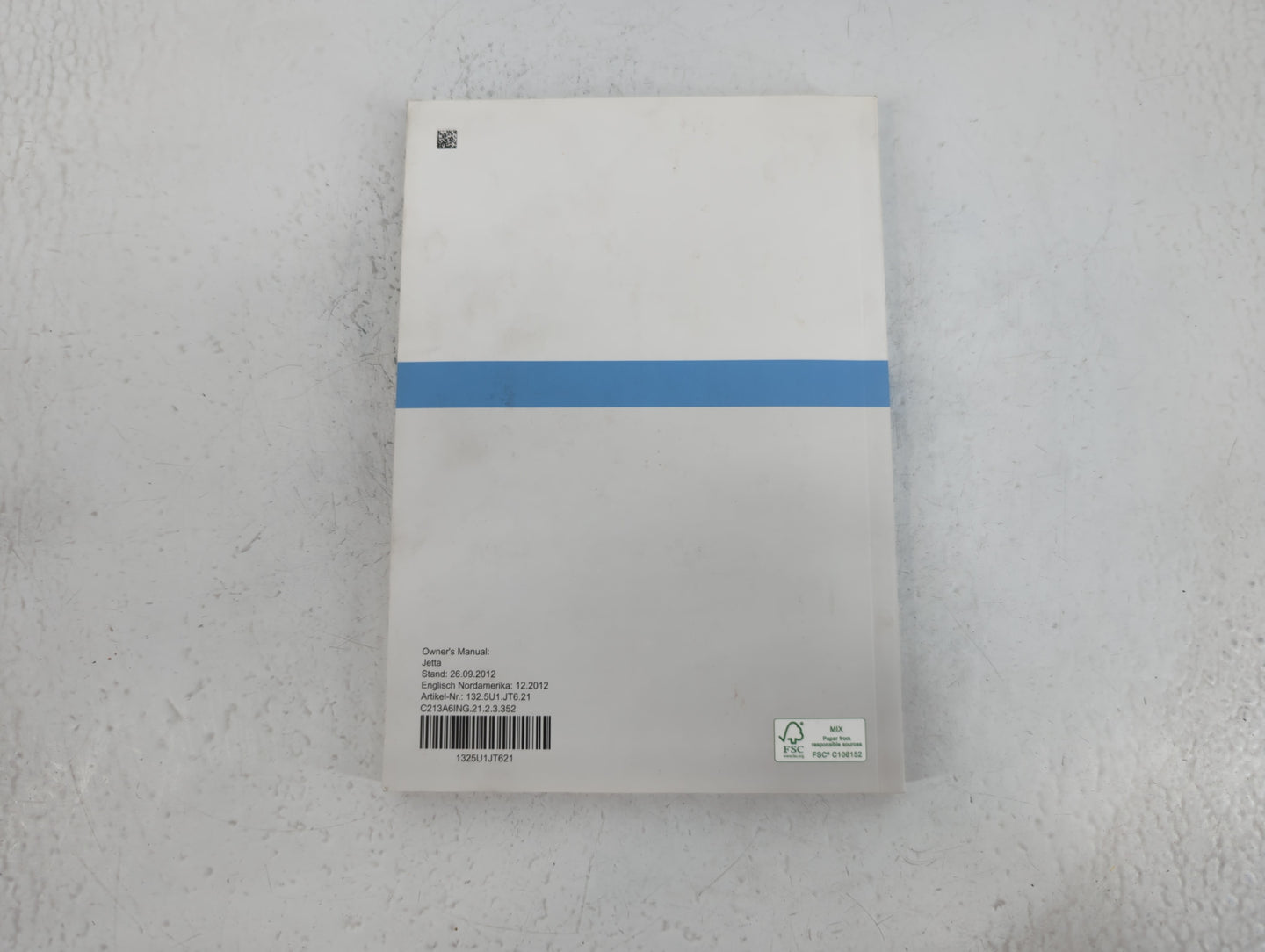 2013 Volkswagen Jetta Owners Manual Book Guide P/N:1325U1JT621 OEM Used Auto Parts - Oemusedautoparts1.com