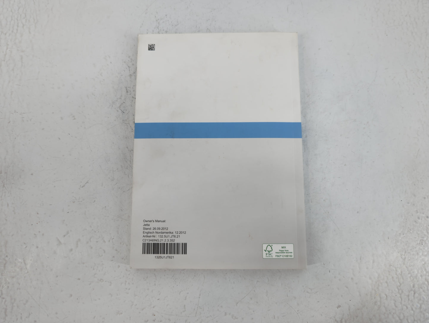2013 Volkswagen Jetta Owners Manual Book Guide P/N:1325U1JT621 OEM Used Auto Parts - Oemusedautoparts1.com