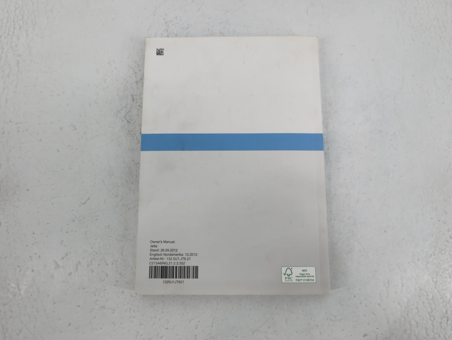 2013 Volkswagen Jetta Owners Manual Book Guide P/N:1325U1JT621 OEM Used Auto Parts - Oemusedautoparts1.com