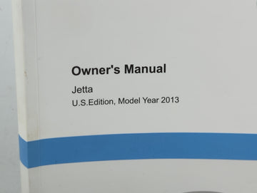 2013 Volkswagen Jetta Owners Manual Book Guide OEM Used Auto Parts