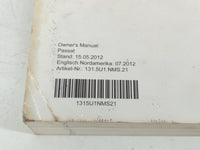2013 Volkswagen Passat Owners Manual Book Guide P/N:1315U1NMS21 OEM Used Auto Parts - Oemusedautoparts1.com