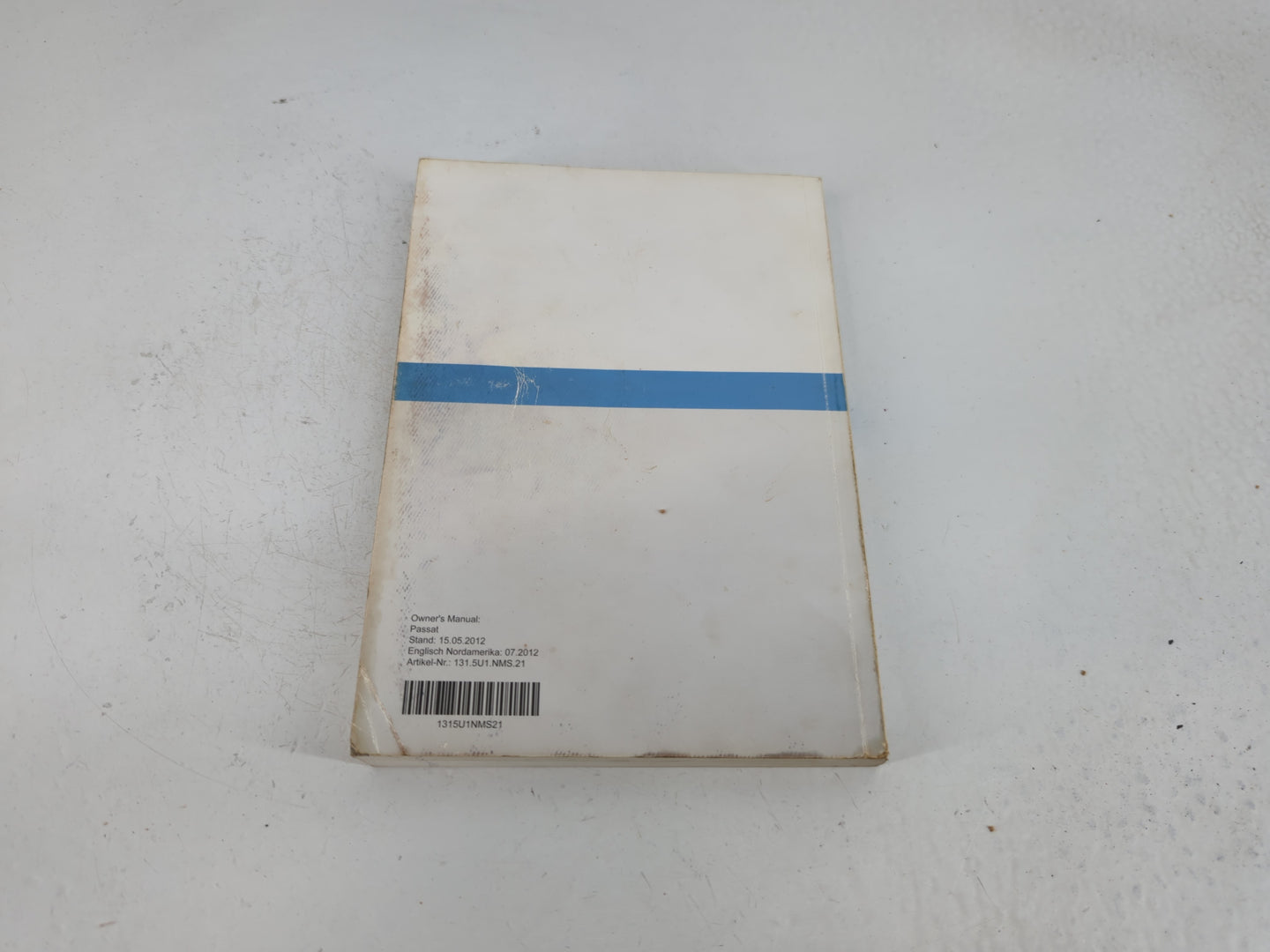 2013 Volkswagen Passat Owners Manual Book Guide P/N:1315U1NMS21 OEM Used Auto Parts - Oemusedautoparts1.com