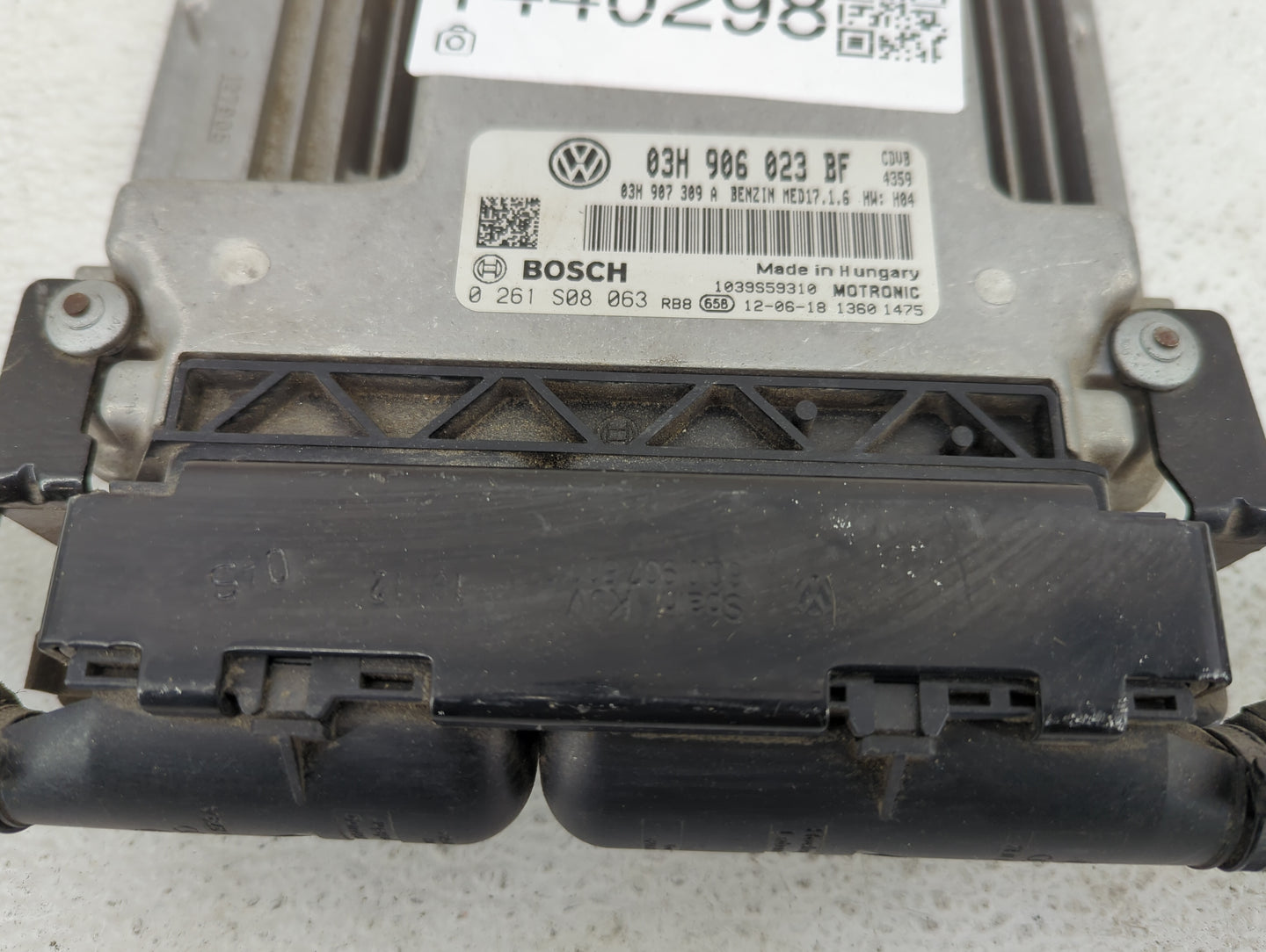 2013-2014 Volkswagen Passat PCM Engine Control Computer ECU ECM PCU OEM P/N:03H 906 023 BF 03H907309A Fits Fits 2013 2014 OE