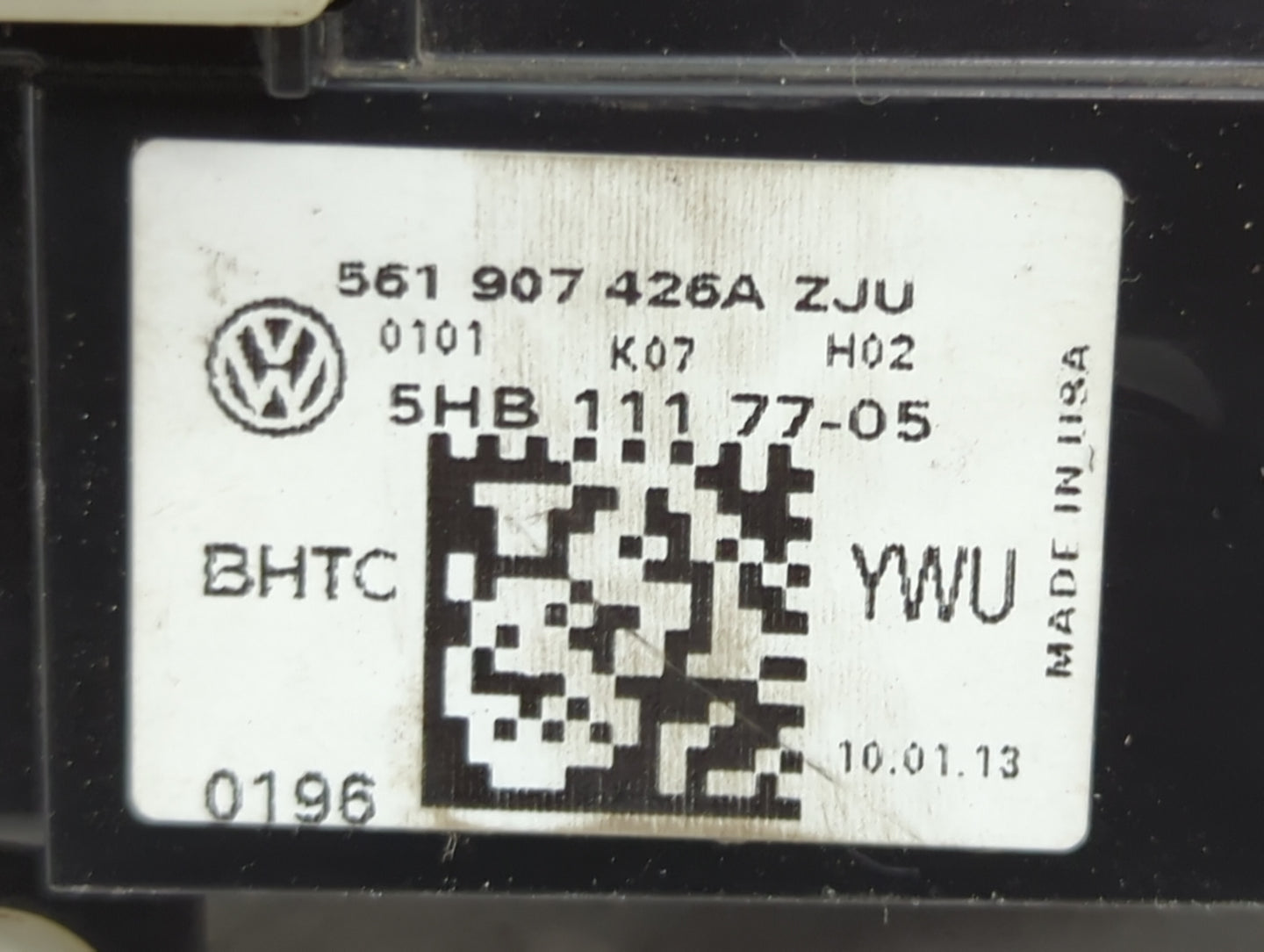 2013-2015 Volkswagen Passat Climate Control Module Temperature AC/Heater Replacement P/N:561907426A 5HB11177-05 Fits OEM Use