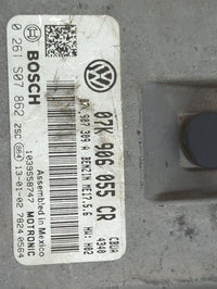 2013-2014 Volkswagen Passat PCM Engine Control Computer ECU ECM PCU OEM P/N:07K906055CR 0261S07862, 07K907309A Fits Fits 201