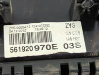 2013-2014 Volkswagen Passat Instrument Cluster Speedometer Gauges P/N:561920970E Miles: Fits Fits 2013 2014 OEM Used Auto Pa