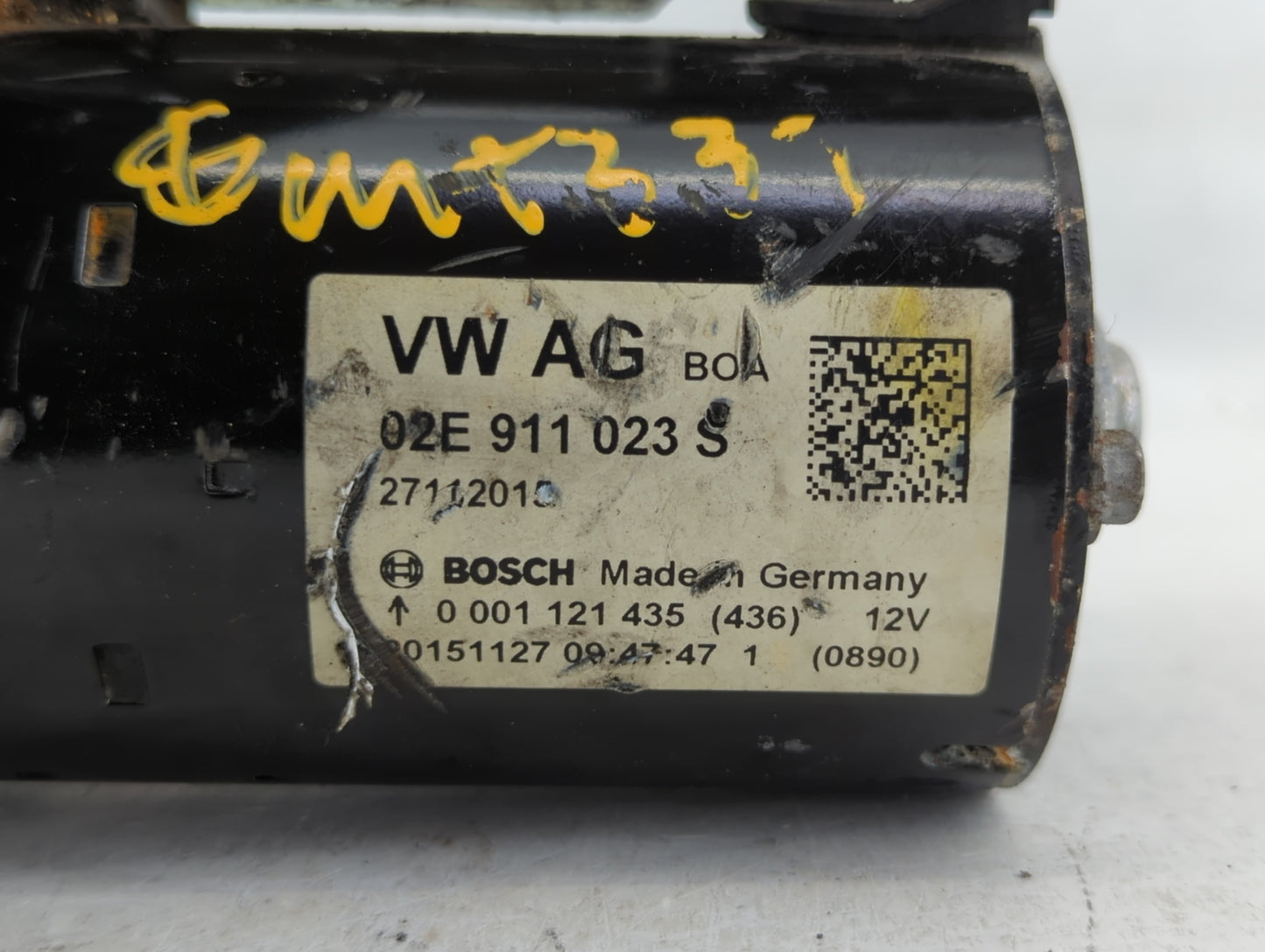2012-2015 Volkswagen Passat Car Starter Motor Solenoid OEM P/N:2E 911 023 S Fits Fits 2012 2013 2014 2015 OEM Used Auto Part