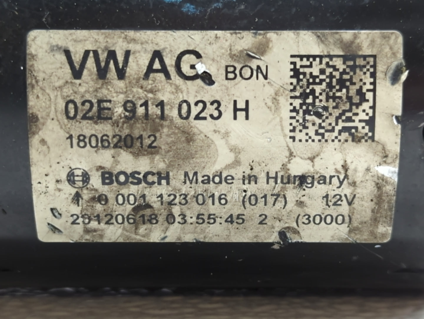 2012-2018 Volkswagen Passat Car Starter Motor Solenoid OEM P/N:18062012 02E 911 023 H Fits OEM Used Auto Parts - Oemusedauto