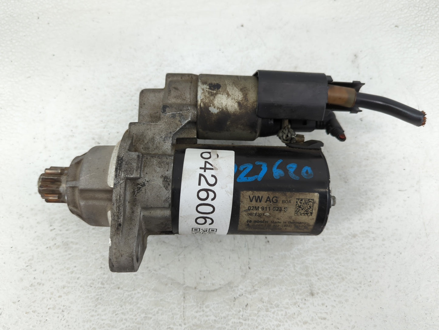 2012-2014 Volkswagen Passat Car Starter Motor Solenoid OEM P/N:02M 911 023 S Fits OEM Used Auto Parts - Oemusedautoparts1.co