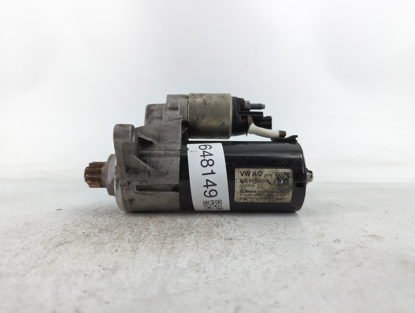 2012-2018 Volkswagen Passat Car Starter Motor Solenoid OEM P/N:02072012 02E 911 023 H Fits OEM Used Auto Parts - Oemusedauto