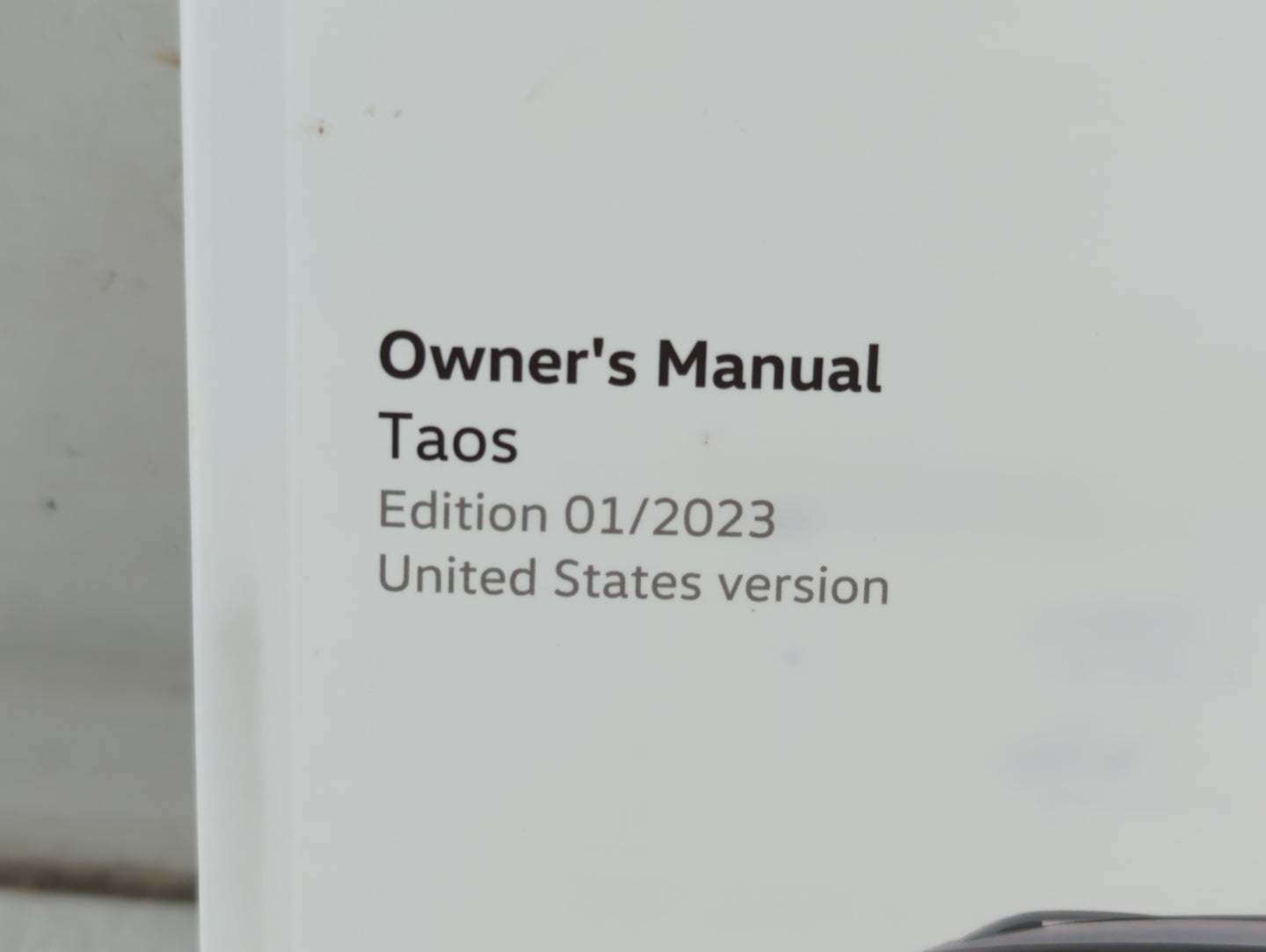 2013 Volkswagen Taos Owners Manual Book Guide P/N:2GJ012723SE OEM Used Auto Parts - Oemusedautoparts1.com
