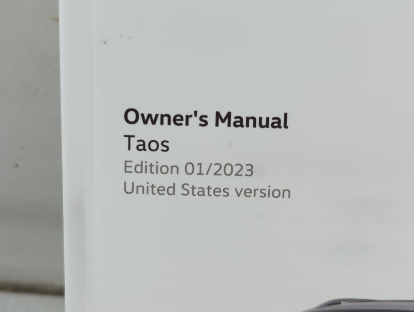 2013 Volkswagen Taos Owners Manual Book Guide P/N:2GJ012723SE OEM Used Auto Parts - Oemusedautoparts1.com