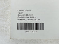 2013 Volkswagen Tiguan Owners Manual Book Guide P/N:1325U1TIG23 OEM Used Auto Parts - Oemusedautoparts1.com