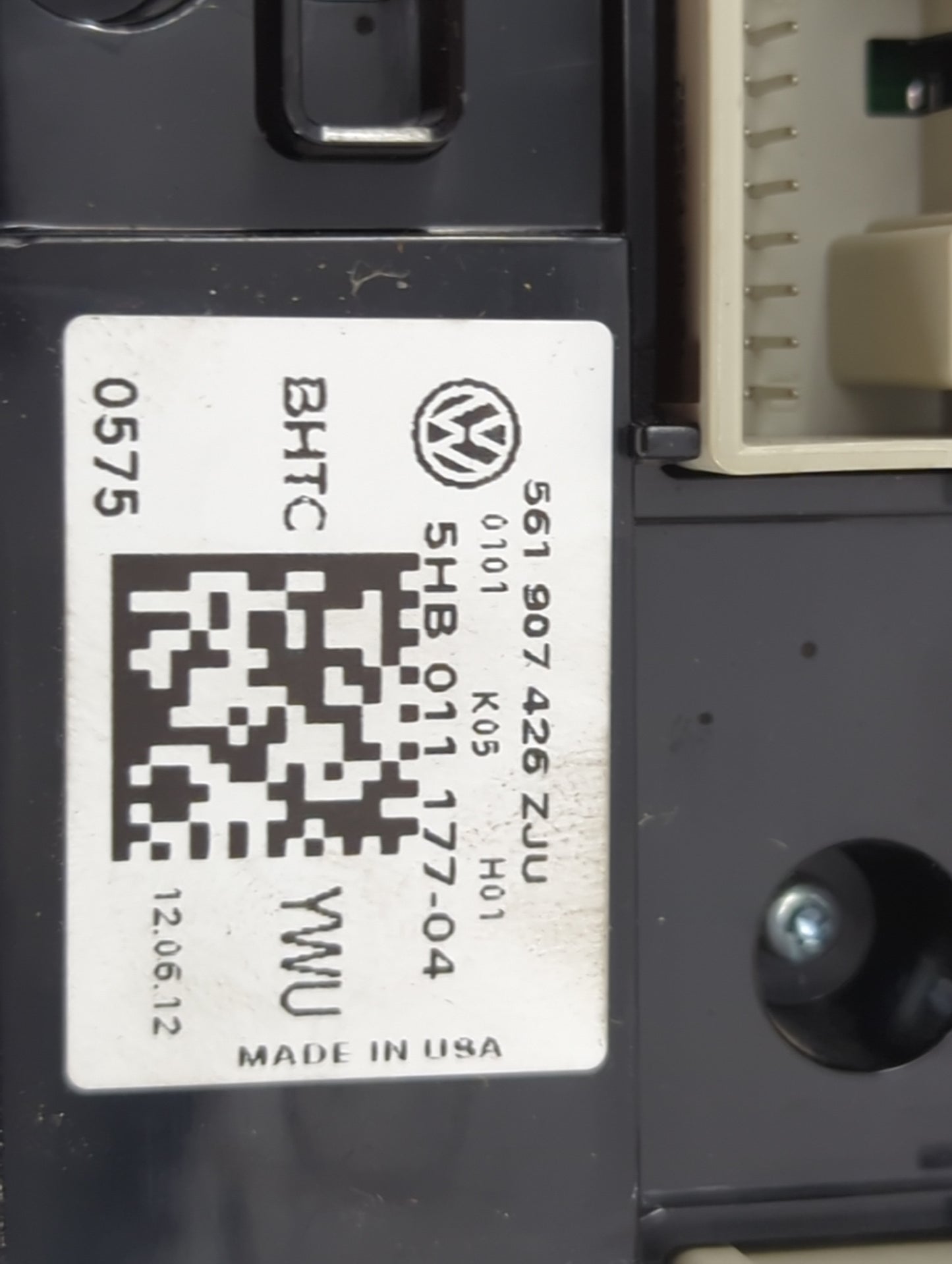 2013-2015 Volkswagen Tiguan Climate Control Module Temperature AC/Heater Replacement P/N:561907426ZJU 5HB011177-04 Fits OEM 