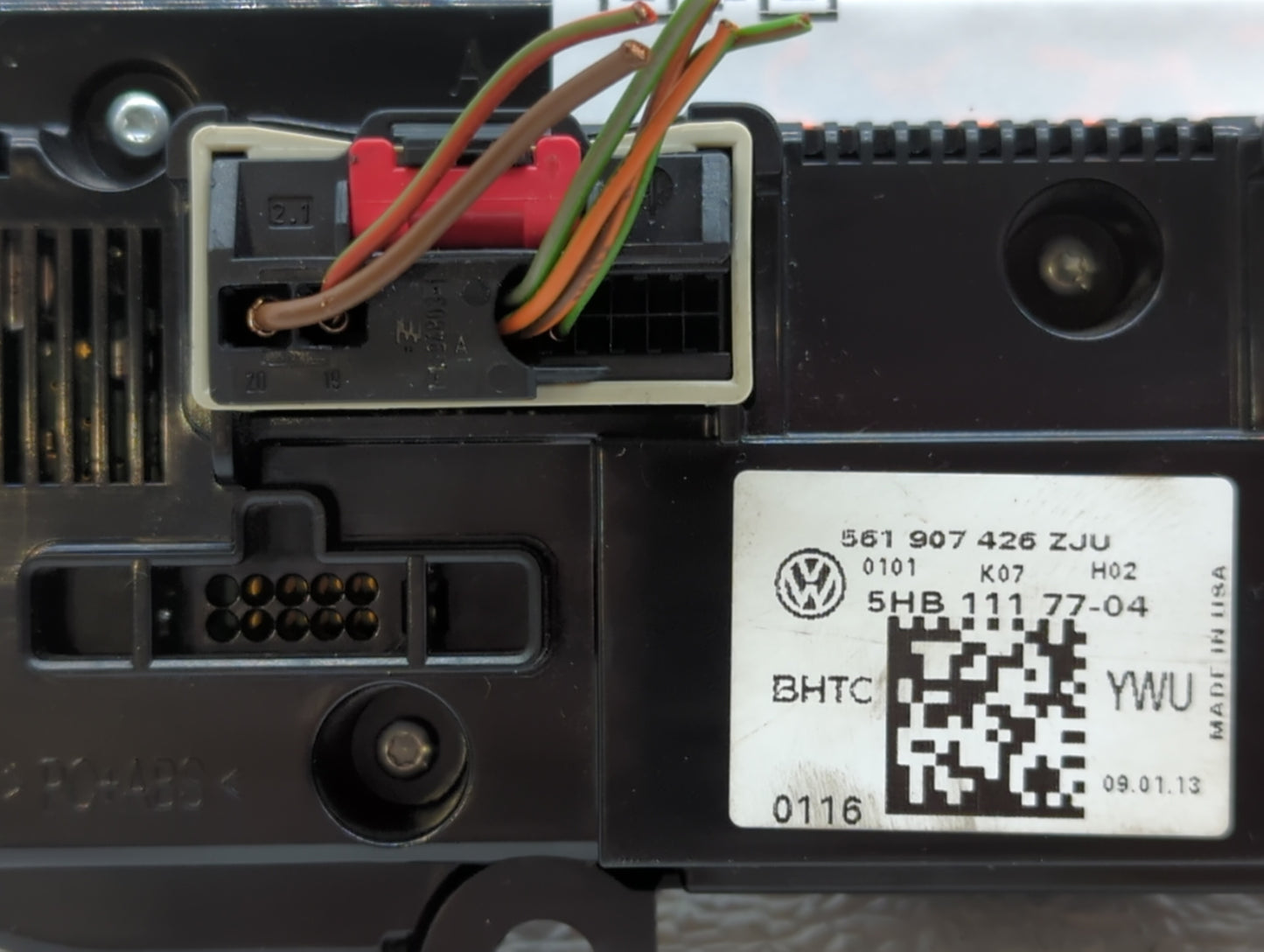 2013-2015 Volkswagen Tiguan Climate Control Module Temperature AC/Heater Replacement P/N:561 907 426 ZJU Fits Fits 2013 2014
