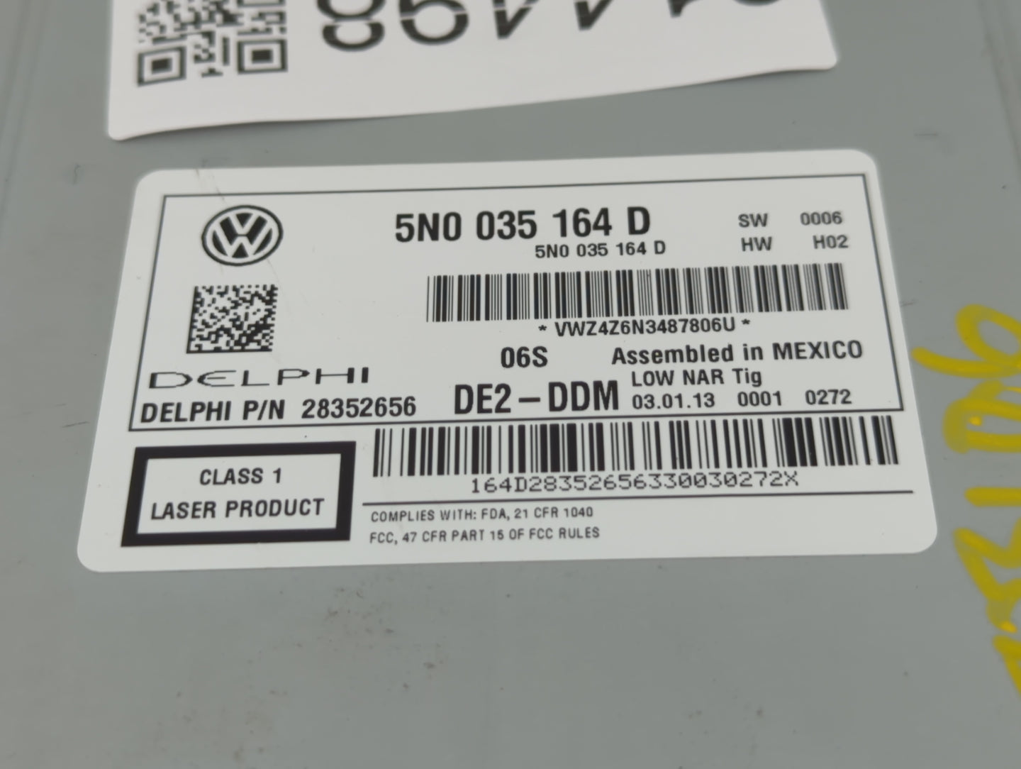 2009-2017 Volkswagen Tiguan Am Fm Cd Player Radio Receiver - Oemusedautoparts1.com