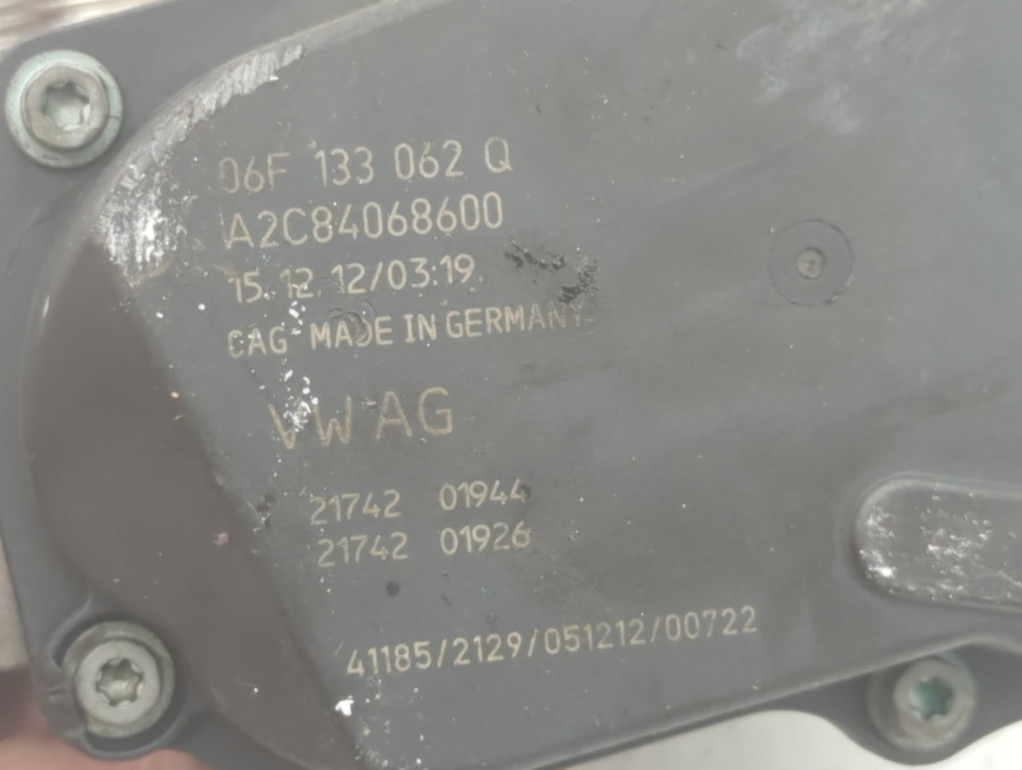 2009-2018 Volkswagen Tiguan Throttle Body P/N:A2C84068600 06F 133 062 Q Fits OEM Used Auto Parts - Oemusedautoparts1.com