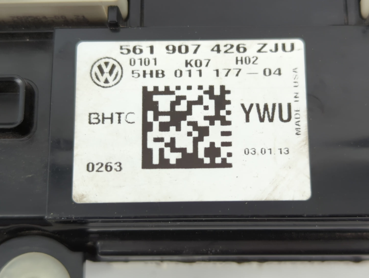 2013-2015 Volkswagen Tiguan Climate Control Module Temperature AC/Heater Replacement P/N:561 907 426 ZJU Fits Fits 2013 2014