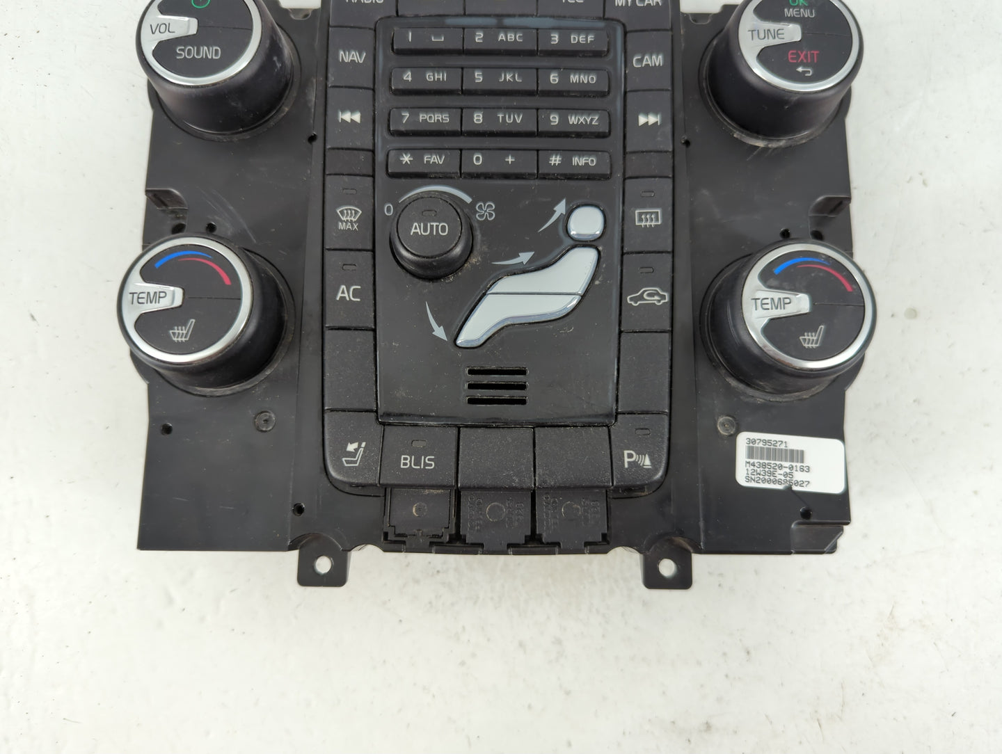 2011-2013 Volvo S60 Radio Control Panel - Oemusedautoparts1.com