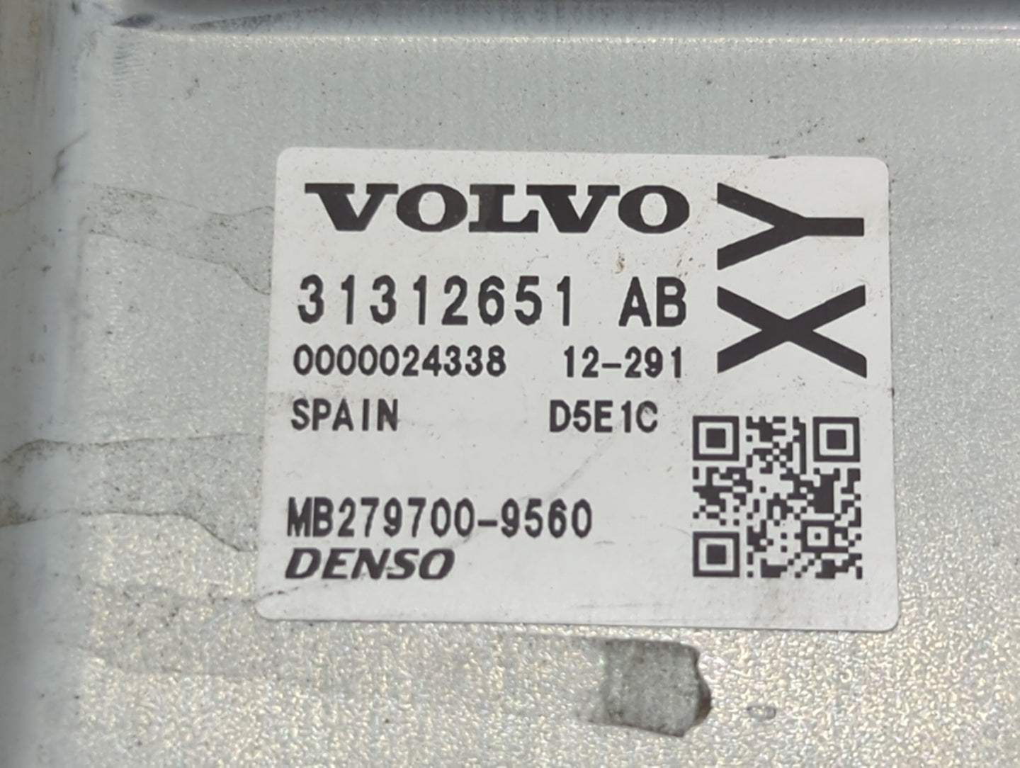 2013-2016 Volvo S60 PCM Engine Control Computer ECU ECM PCU OEM P/N:31312651AB MB279700-9560 Fits Fits 2013 2014 2015 2016 O