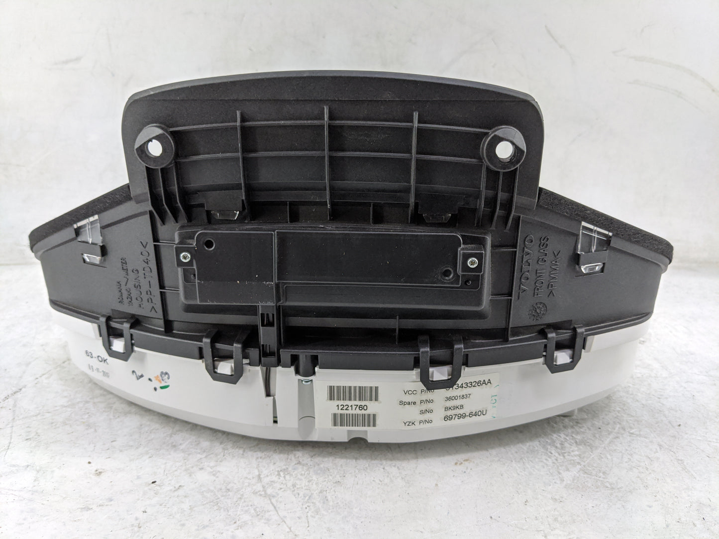 2011-2013 Volvo S60 Instrument Cluster Speedometer Gauges P/N:31343326AA 36001837, 69799-640U Miles: Fits Fits 2011 2012 201