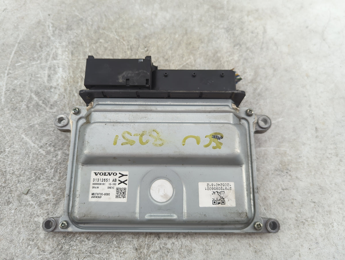 2013-2016 Volvo S60 PCM Engine Control Computer ECU ECM PCU OEM P/N:31312651 AB MB279700-9560 Fits 2013 2014 2015 2016 OEM U