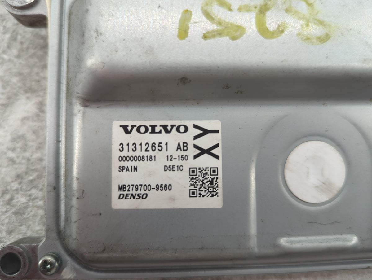 2013-2016 Volvo S60 PCM Engine Control Computer ECU ECM PCU OEM P/N:31312651 AB MB279700-9560 Fits 2013 2014 2015 2016 OEM U