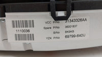 2013 Volvo S60 Instrument Cluster Speedometer Gauges P/N:31343326AA 31296371AB Fits Fits 2011 2012 2014 OEM Used Auto Parts 