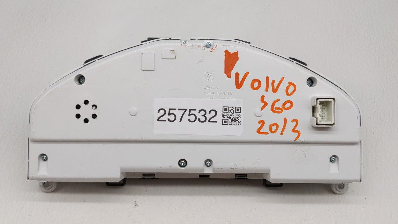 2013 Volvo S60 Instrument Cluster Speedometer Gauges P/N:31343326AA 31296371AB Fits Fits 2011 2012 2014 OEM Used Auto Parts 