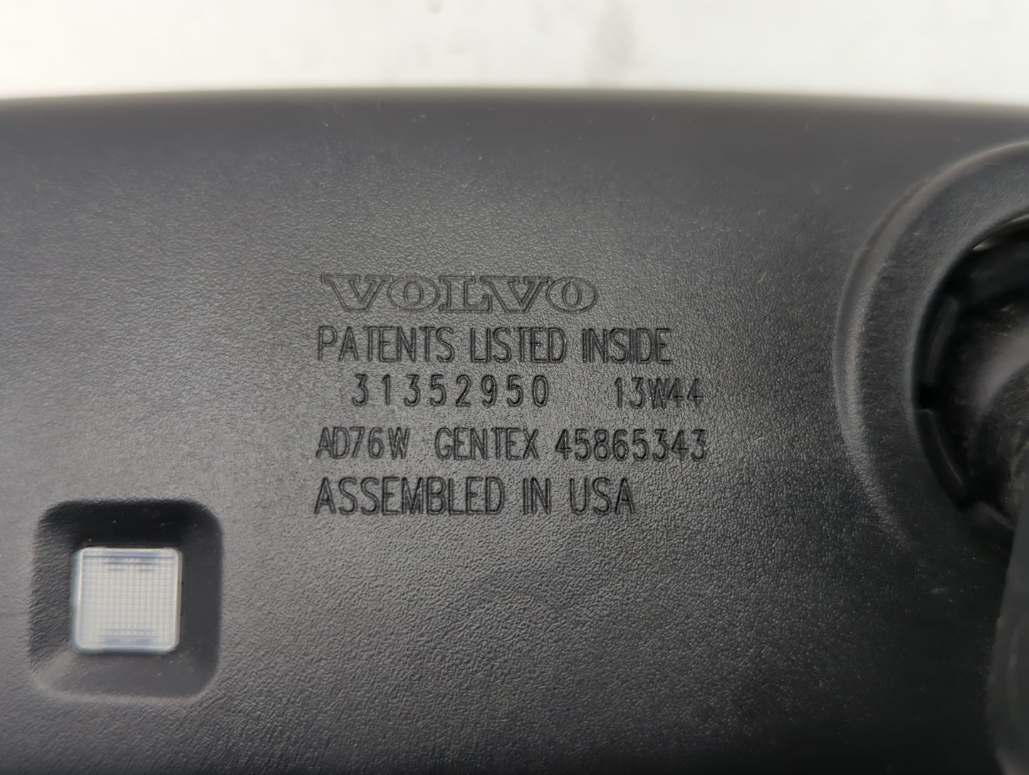 2011-2013 Volvo S60 Interior Rear View Mirror Replacement OEM P/N:GNTX-480 E11025891, E11015891, 350-0219 Fits Fits 2011 201