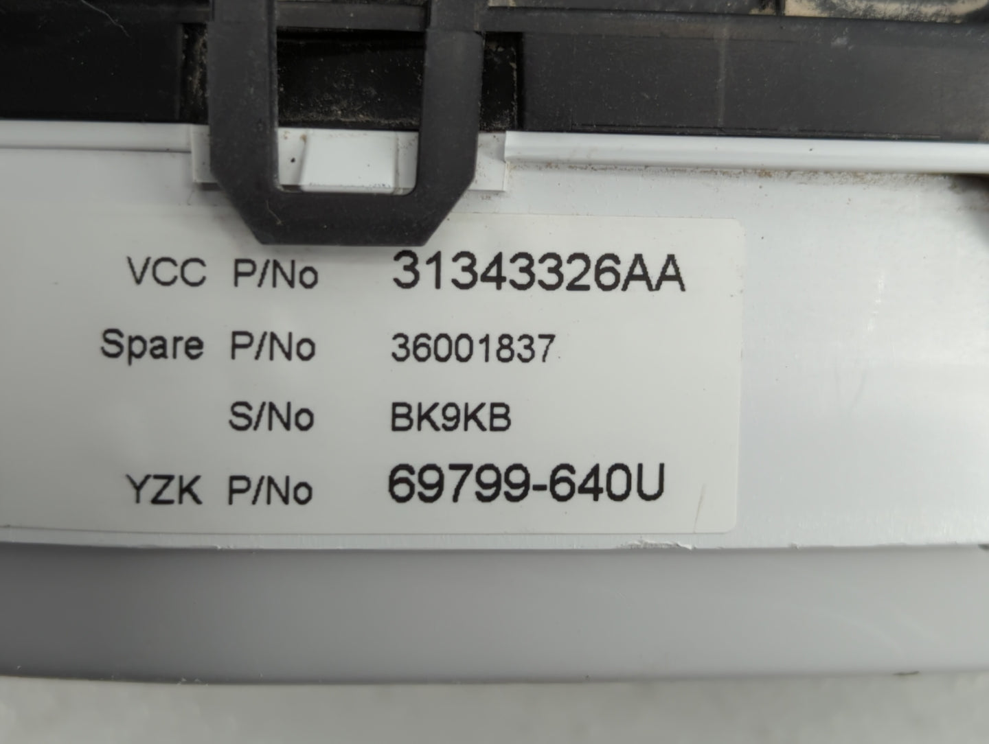 2013 Volvo S60 Instrument Cluster Speedometer Gauges Fits Fits 2018 OEM Used Auto Parts - Oemusedautoparts1.com