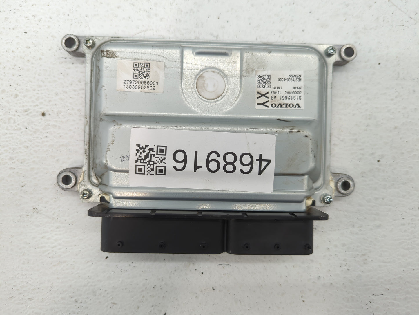 2013-2016 Volvo S60 PCM Engine Control Computer ECU ECM PCU OEM P/N:31312651AB Fits Fits 2013 2014 2015 2016 OEM Used Auto P