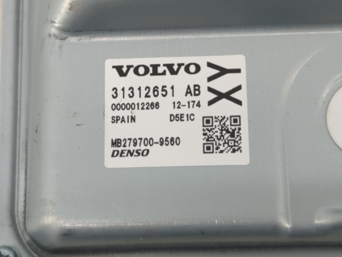 2013 Volvo S60 PCM Engine Control Computer ECU ECM PCU OEM P/N:MB279700-9560 31312651 AB Fits OEM Used Auto Parts - Oemuseda