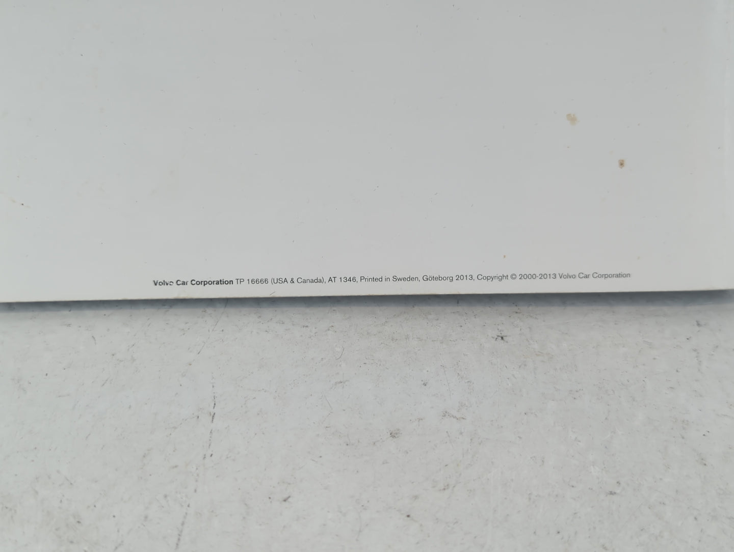 2013 Volvo S60 Owners Manual Book Guide OEM Used Auto Parts - Oemusedautoparts1.com
