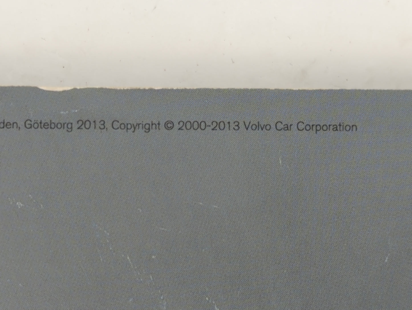 2013 Volvo S60 Owners Manual Book Guide OEM Used Auto Parts - Oemusedautoparts1.com